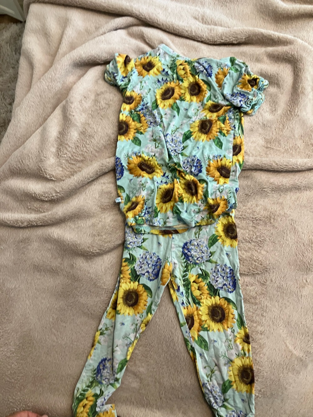 Posh Peanut Mint Tie-Dye Baby Romper